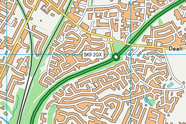 SK9 2GX map - OS VectorMap District (Ordnance Survey) SK9 2GX map - OS VectorMap District (Ordnance Survey)
