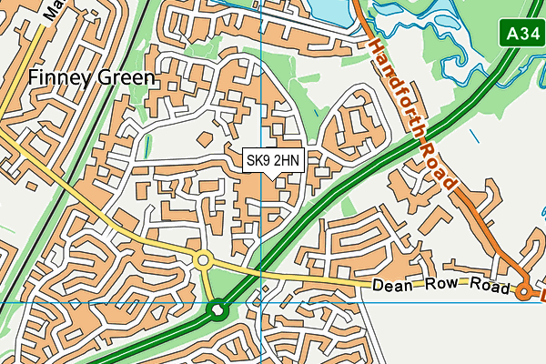 SK9 2HN map - OS VectorMap District (Ordnance Survey) SK9 2HN map - OS VectorMap District (Ordnance Survey)