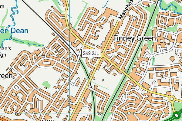 SK9 2JL map - OS VectorMap District (Ordnance Survey) SK9 2JL map - OS VectorMap District (Ordnance Survey)