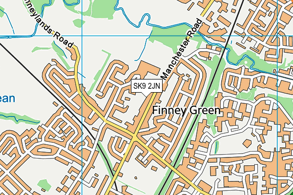 SK9 2JN map - OS VectorMap District (Ordnance Survey) SK9 2JN map - OS VectorMap District (Ordnance Survey)