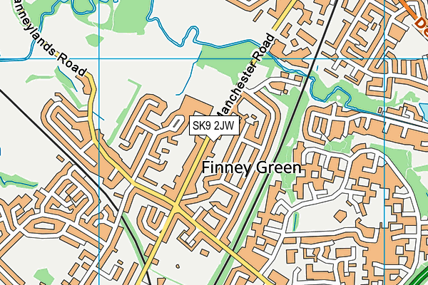 SK9 2JW map - OS VectorMap District (Ordnance Survey) SK9 2JW map - OS VectorMap District (Ordnance Survey)