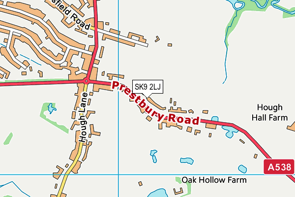 SK9 2LJ map - OS VectorMap District (Ordnance Survey)