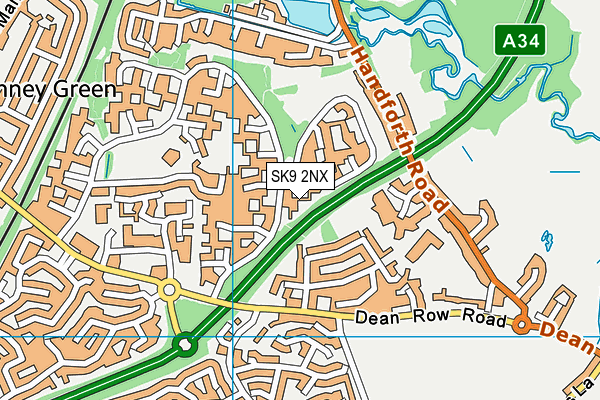 SK9 2NX map - OS VectorMap District (Ordnance Survey) SK9 2NX map - OS VectorMap District (Ordnance Survey)