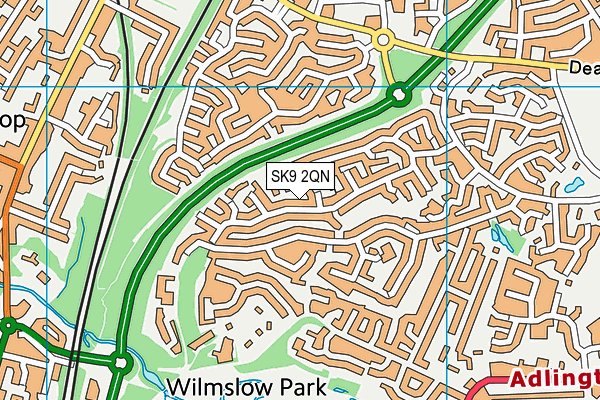 SK9 2QN map - OS VectorMap District (Ordnance Survey) SK9 2QN map - OS VectorMap District (Ordnance Survey)