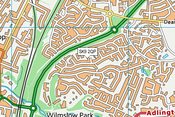 SK9 2QP map - OS VectorMap District (Ordnance Survey) SK9 2QP map - OS VectorMap District (Ordnance Survey)