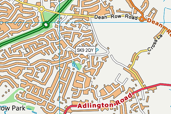 SK9 2QY map - OS VectorMap District (Ordnance Survey) SK9 2QY map - OS VectorMap District (Ordnance Survey)