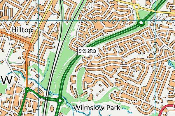SK9 2RQ map - OS VectorMap District (Ordnance Survey)