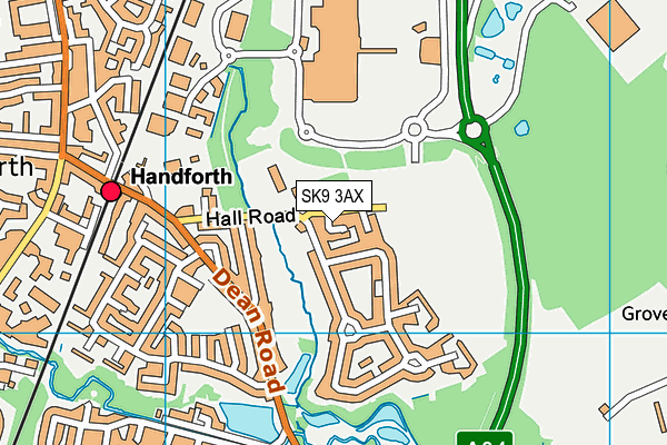 SK9 3AX map - OS VectorMap District (Ordnance Survey) SK9 3AX map - OS VectorMap District (Ordnance Survey)