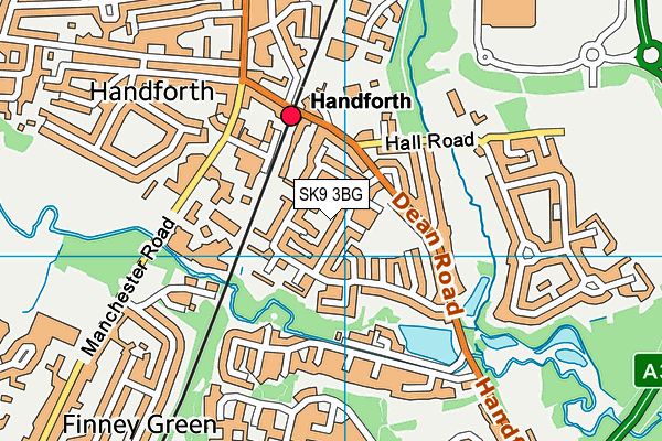 SK9 3BG map - OS VectorMap District (Ordnance Survey)