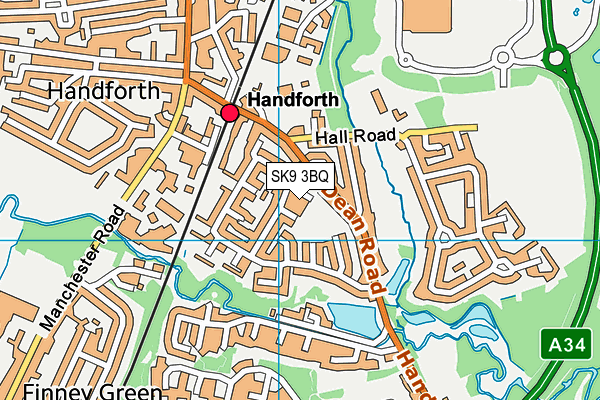 SK9 3BQ map - OS VectorMap District (Ordnance Survey) SK9 3BQ map - OS VectorMap District (Ordnance Survey)