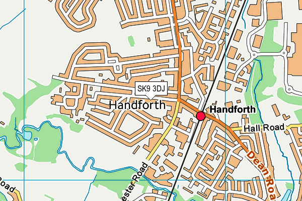 SK9 3DJ map - OS VectorMap District (Ordnance Survey)