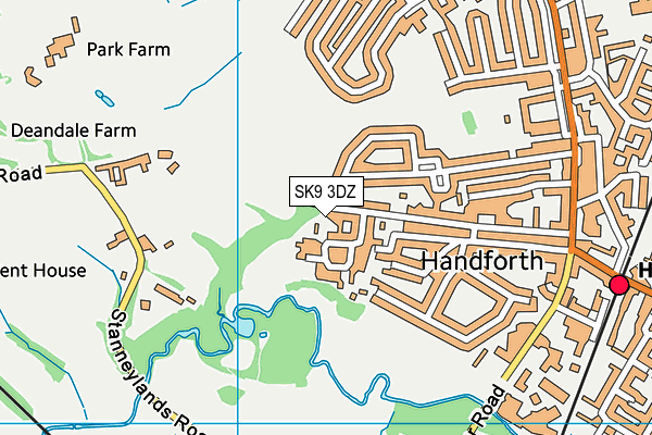 SK9 3DZ map - OS VectorMap District (Ordnance Survey) SK9 3DZ map - OS VectorMap District (Ordnance Survey)