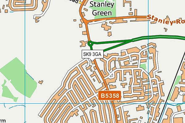 SK9 3GA map - OS VectorMap District (Ordnance Survey) SK9 3GA map - OS VectorMap District (Ordnance Survey)