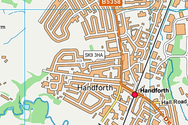 SK9 3HA map - OS VectorMap District (Ordnance Survey)