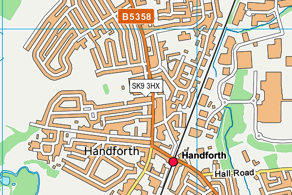 SK9 3HX map - OS VectorMap District (Ordnance Survey) SK9 3HX map - OS VectorMap District (Ordnance Survey)