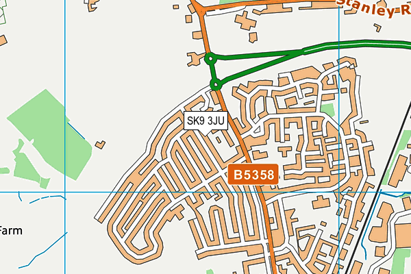 SK9 3JU map - OS VectorMap District (Ordnance Survey) SK9 3JU map - OS VectorMap District (Ordnance Survey)