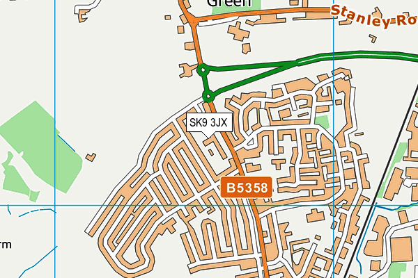 SK9 3JX map - OS VectorMap District (Ordnance Survey) SK9 3JX map - OS VectorMap District (Ordnance Survey)