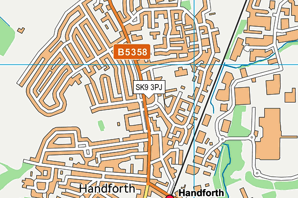 SK9 3PJ map - OS VectorMap District (Ordnance Survey) SK9 3PJ map - OS VectorMap District (Ordnance Survey)