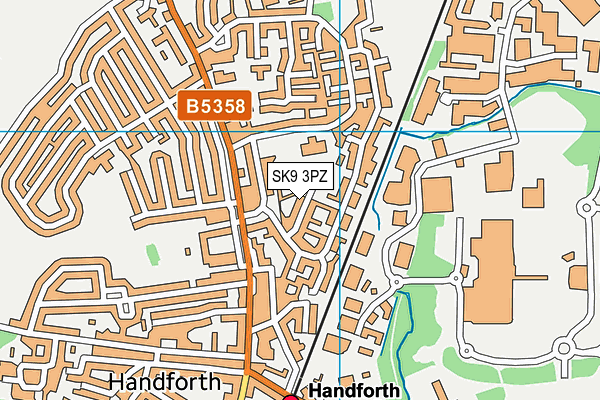 SK9 3PZ map - OS VectorMap District (Ordnance Survey) SK9 3PZ map - OS VectorMap District (Ordnance Survey)