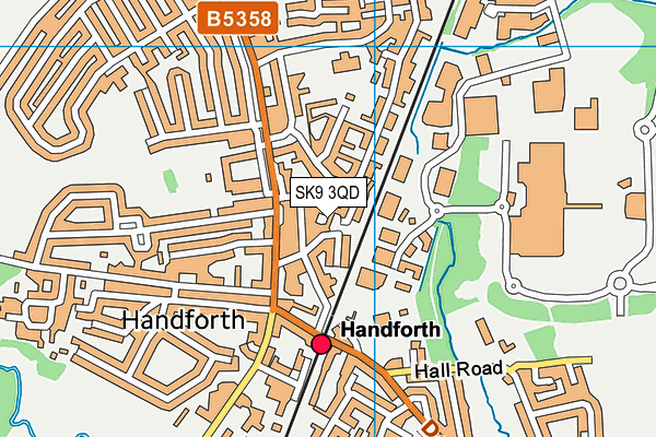 SK9 3QD map - OS VectorMap District (Ordnance Survey)