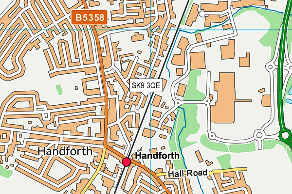SK9 3QE map - OS VectorMap District (Ordnance Survey)
