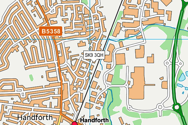 SK9 3QH map - OS VectorMap District (Ordnance Survey) SK9 3QH map - OS VectorMap District (Ordnance Survey)