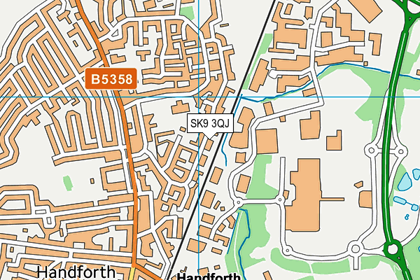 SK9 3QJ map - OS VectorMap District (Ordnance Survey) SK9 3QJ map - OS VectorMap District (Ordnance Survey)