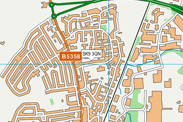 SK9 3QN map - OS VectorMap District (Ordnance Survey) SK9 3QN map - OS VectorMap District (Ordnance Survey)