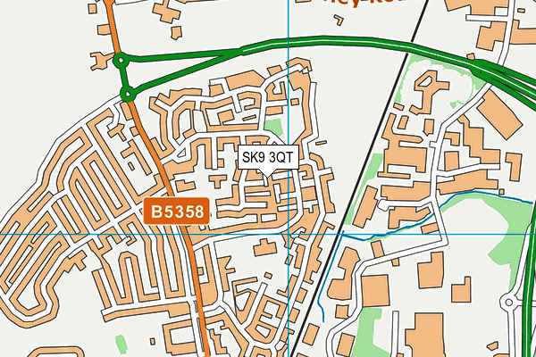 SK9 3QT map - OS VectorMap District (Ordnance Survey) SK9 3QT map - OS VectorMap District (Ordnance Survey)