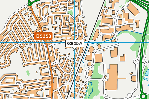 SK9 3QW map - OS VectorMap District (Ordnance Survey) SK9 3QW map - OS VectorMap District (Ordnance Survey)