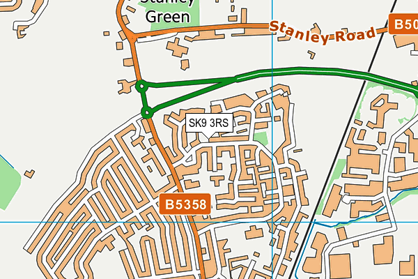 SK9 3RS map - OS VectorMap District (Ordnance Survey)