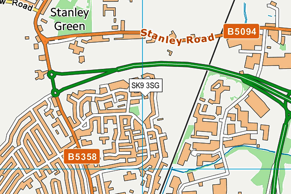 SK9 3SG map - OS VectorMap District (Ordnance Survey) SK9 3SG map - OS VectorMap District (Ordnance Survey)