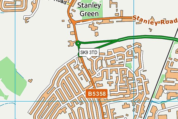 SK9 3TD map - OS VectorMap District (Ordnance Survey) SK9 3TD map - OS VectorMap District (Ordnance Survey)
