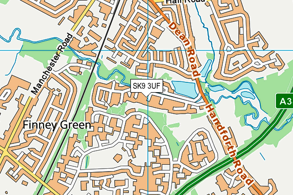 SK9 3UF map - OS VectorMap District (Ordnance Survey)