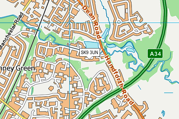 SK9 3UN map - OS VectorMap District (Ordnance Survey) SK9 3UN map - OS VectorMap District (Ordnance Survey)