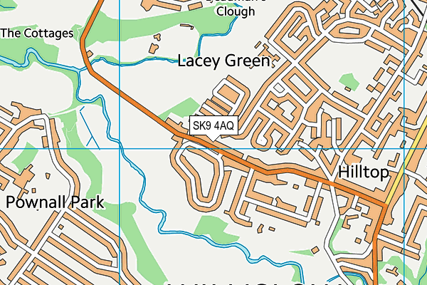 SK9 4AQ map - OS VectorMap District (Ordnance Survey) SK9 4AQ map - OS VectorMap District (Ordnance Survey)