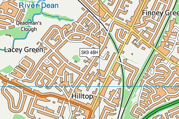 SK9 4BH map - OS VectorMap District (Ordnance Survey)