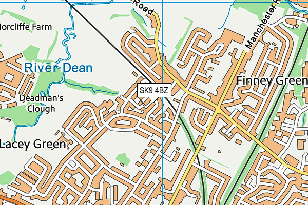 SK9 4BZ map - OS VectorMap District (Ordnance Survey) SK9 4BZ map - OS VectorMap District (Ordnance Survey)