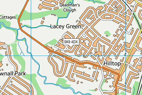 SK9 4DX map - OS VectorMap District (Ordnance Survey) SK9 4DX map - OS VectorMap District (Ordnance Survey)