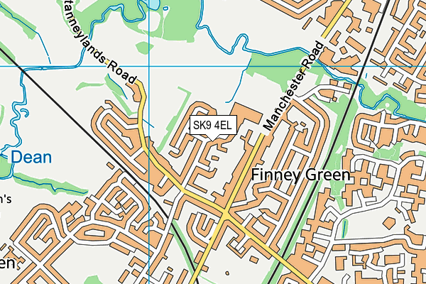 SK9 4EL map - OS VectorMap District (Ordnance Survey) SK9 4EL map - OS VectorMap District (Ordnance Survey)