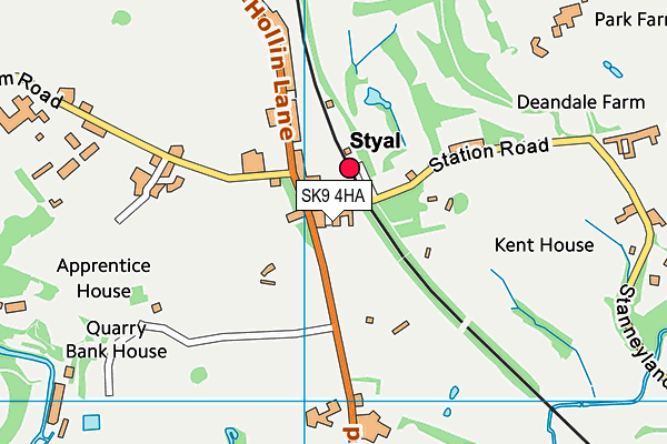 SK9 4HA map - OS VectorMap District (Ordnance Survey) SK9 4HA map - OS VectorMap District (Ordnance Survey)