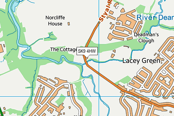 SK9 4HW map - OS VectorMap District (Ordnance Survey) SK9 4HW map - OS VectorMap District (Ordnance Survey)