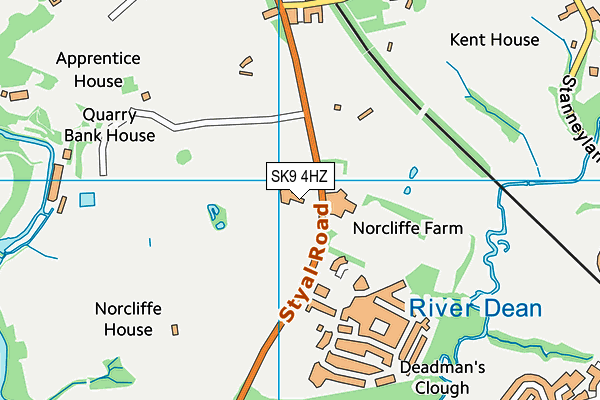 SK9 4HZ map - OS VectorMap District (Ordnance Survey) SK9 4HZ map - OS VectorMap District (Ordnance Survey)