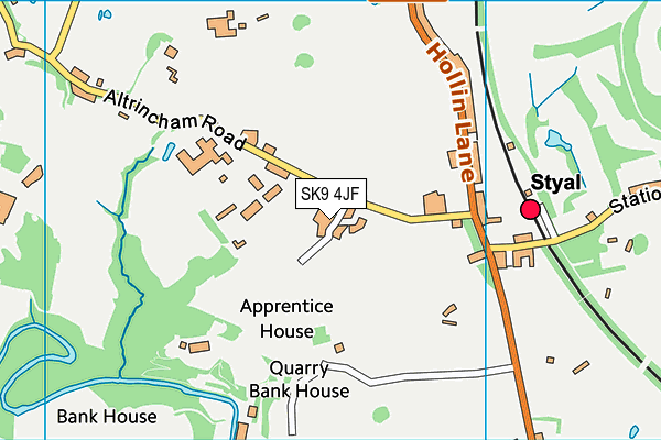 SK9 4JF map - OS VectorMap District (Ordnance Survey) SK9 4JF map - OS VectorMap District (Ordnance Survey)