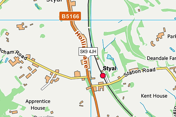 SK9 4JH map - OS VectorMap District (Ordnance Survey) SK9 4JH map - OS VectorMap District (Ordnance Survey)