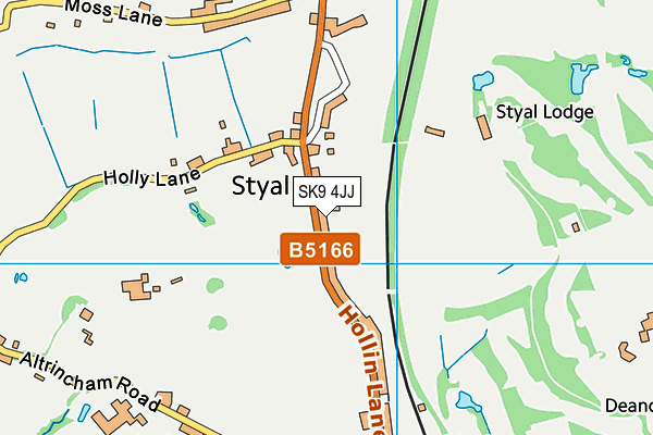 SK9 4JJ map - OS VectorMap District (Ordnance Survey) SK9 4JJ map - OS VectorMap District (Ordnance Survey)