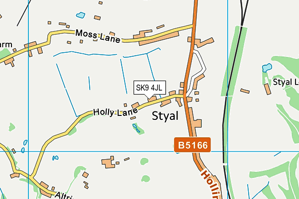 SK9 4JL map - OS VectorMap District (Ordnance Survey) SK9 4JL map - OS VectorMap District (Ordnance Survey)