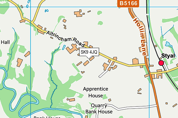 SK9 4JQ map - OS VectorMap District (Ordnance Survey) SK9 4JQ map - OS VectorMap District (Ordnance Survey)
