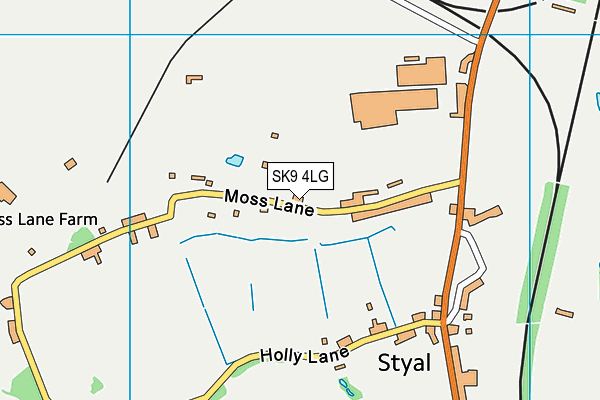 SK9 4LG map - OS VectorMap District (Ordnance Survey) SK9 4LG map - OS VectorMap District (Ordnance Survey)