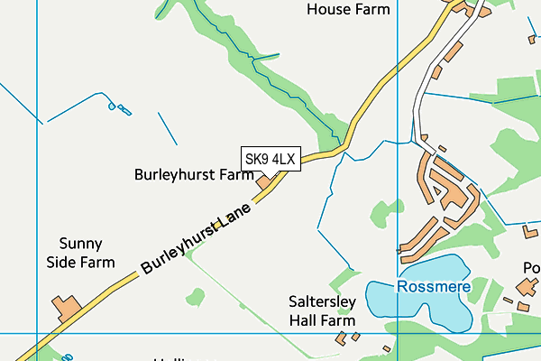 SK9 4LX map - OS VectorMap District (Ordnance Survey)